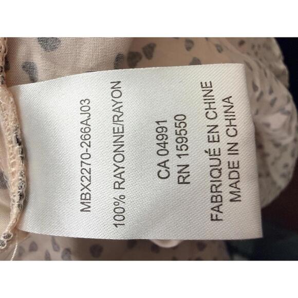 Carolina Belle Montreal Beige Black Dot Blouse – Size 3X – NWT - Picture 6 of 6